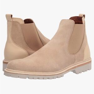 Allen Edmonds Discovery Chelsea Men’s Boots Suede Parchment/ Ivory Sz 10.5 4340